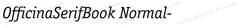 OfficinaSerifBook Normal字体转换
